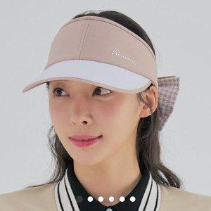 [레노마골프] 여성 골프 썬캡 탈부착 리본 썬바이저4 RWACM5804