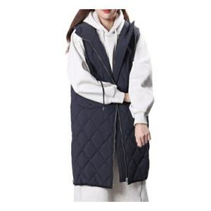 [롯데백화점]시에로 와끼지퍼가 포인트인 리버서블 다이아퀼팅 후드VEST SF4JPF681