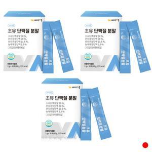비타민마을 초유 단백질 분말 프로틴 우유맛 30포 X3