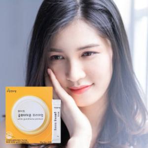 리빙앤리빙 화이트 글루타치온프리미엄 60포 2개월분 비타민C 화이트토마토 피쉬콜라겐 레몬맛