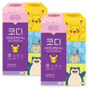 코디 아트앤 포켓몬 230매 X 6개입 2개