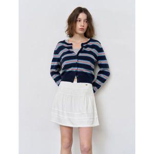 매장정품 제너럴아이디어 GENERALIDEA 멀티 스트라이프 크루넥 가디건 NAVY WBE1L04504 WBE1L04504NA 11752