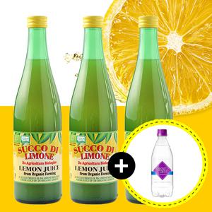 유로푸드 유기농 100% 레몬주스 500ml 3개 (탄산수1개 드림) 하이볼 레몬수