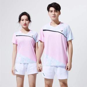 탁구복 여성 남성 탁구복 배드민턴 유니폼 통기성