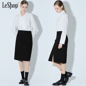 [르샵][르샵(LeShop)] 뒷밴딩 언발포켓 스커트
