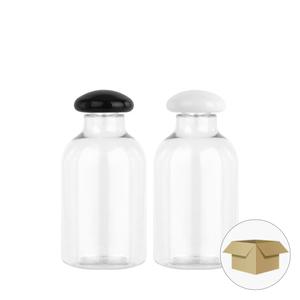 DN350투명 바둑이캡 350ml 1박스 175개 음료병 더치커피병 주스병 페트병
