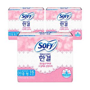 쏘피 한결 중형 16입, 3개