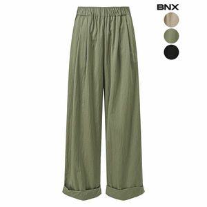 [하프클럽/BNX]여성 밴딩 카브라 와이드 팬츠