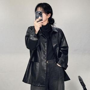 [오노마] ONM 가죽점퍼 데일리 루즈핏 모듬컴퍼니 재킷 레자