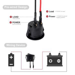 6/10PCS ON/Off 스위치 12V 로커 토글 SPST 미니 15cm 6A/250V AC 원형 볼트