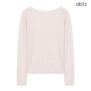 [ab.f.z] 레이어드 레이스 시스루 티셔츠 (AFZ5MK33A)