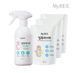 마이비 얼룩제거제 플러스(용기 485ml) 1개+얼룩제거제 리필(300ml) 3개