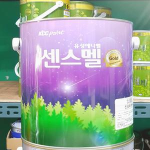 KCC 센스멜골드 진초록색(녹색) 유광 4L 유성 목재 철재용 에나멜페인트
