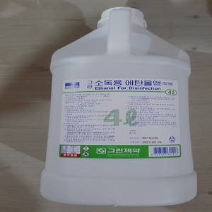 그린제약 소독용 에탄올4L  1개