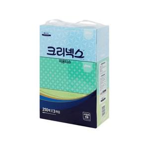 [크리넥스] 사각티슈 콤비 250매x3입