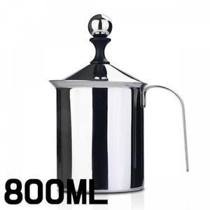 FU421 우유거품기 중 거품망 반죽기 800ml 거품 망 스텐용기 우유기 스텐주전자