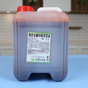 뫼루니식품 매운숯불바베큐양념 치킨소스 매운맛 10KG 불족소스