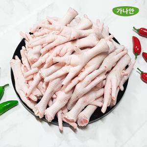 가나안식품 애견간식) 손질닭발 2kg 닭목뼈 오리날개 개껌