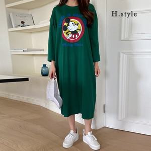 H스타일BM데얼미키긴팔박스원피스 가을 디즈니정품 OPS 긴팔 원피스