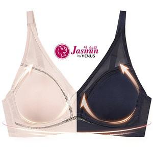 [비너스 자스민] 무빙 메쉬 노와이어 풀컵 몰드 브라 jbr1290