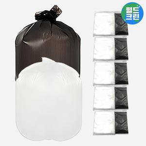 월드크린 80L 배접비닐봉투 대 100장 분리수거 대형 쓰레기봉투