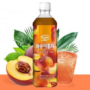 까르페데이 복숭아홍차 음료베이스 1000ML / 1병  대호식품 아이스티 카페음료 에이드