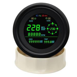 멀티 85mm 게이지 GPS 속도계 게이지/타코미터/연료 레벨/수온 측정기/오일 압력/전압계 알람 자동차 9-32V