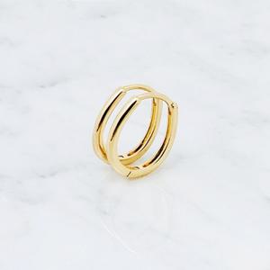 써지컬스틸 라운드 링 귀걸이