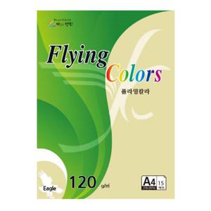 플라잉칼라 A4 120g 20매 E7 밝은노랑색(색지 색상지