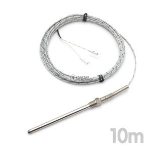 TC-N 1/8 PT 볼트 타입 K 열전대 100mm 리드선 10m SUS304 써모커플 CA 2선 니플 와이어 온도센서
