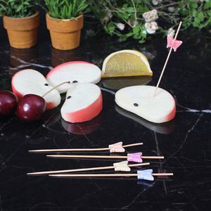 과일꼬치 나비꼬지 2.0mmX9cm/500개 과일 산적 나무 꼬치 대나무꼬지