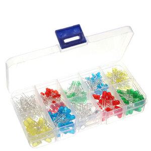 컬러 led전구세트 3mm 5mm 300개입 led전구 실험용 영재과학사