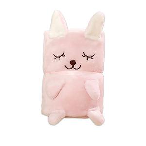 캐릭터 무릎담요 고양이 ( 휴대용 무릎담요 극세사 보온 겨울 학교 사무실 캐릭터담요