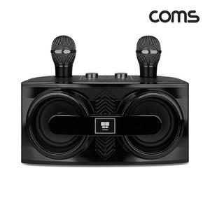 [OFM7Q1QT]나비 무선 블루투스 노래방 40W 마이크 2개