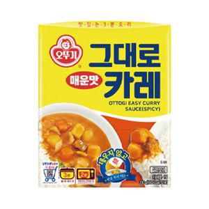 오뚜기 그대로카레 매운맛 200g x 24개(1박스)  /