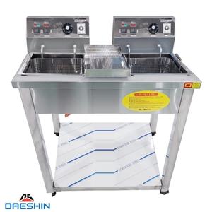 업소용튀김기 대신 스텐2구 DS-200ST 고성능 히터 다용도 후라이드 치킨