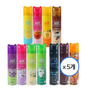 산도깨비 실내방향제 에어후레쉬너 공기청향제 300ml  5개