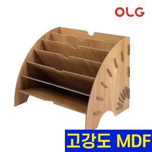 올지 부채형 파일꽂이 서류 정리함 보관함 화일박스 종이 6단
