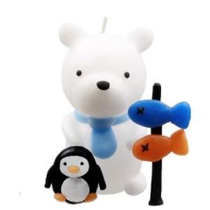 [RG6MRO96]동물나라 백곰 양초만들기 10매 러브캔들 재료