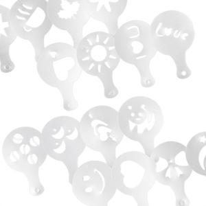 커피 스탠실 스텐실 라떼아트 틀 도안 16종 라떼아트연습