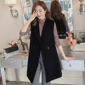 여성 정장 베스트 롱조끼 봄여름 빅사이즈 민소매