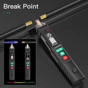 MASTFUYI FY18D 비접촉 전압 검출기 LCD 스크린 전기 펜, AC 테스터, 브레이크 포인트 파인더, 12V-1000V