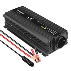 휴대용 전압 변압기 자동 충전기 컨버터, 차량용 전력 태양광 12V, 220V, 500W, 2000W, 2600W