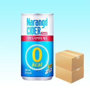 나랑드 사이다 제로 180ml x 60캔 제로슈거 탄산