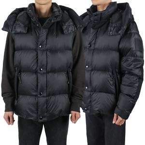 버버리 남성 로고 패치 다운 패딩 블랙 8096382 A1189