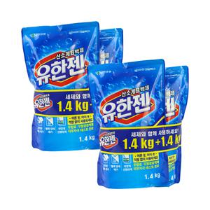 유한양행 유한젠 산소계표백제 1.4kg x 4개 / 리필 분말형