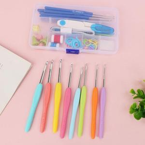 [HYIJXF0D_4B]뜨개질 바늘 53P 코바늘 골무 케이스 풀세트