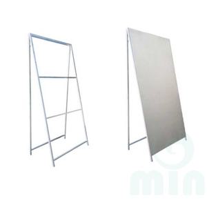 굿마인드 철재A자 1200Ｘ2400 일반단면 공사안내간판 철제A형입간판 공사안내판 추락위험표지판 공사중표지