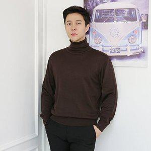 [파파브로][파파브로] 남성 가을 터틀넥 울혼방 니트 폴라티 JP-KN-TN