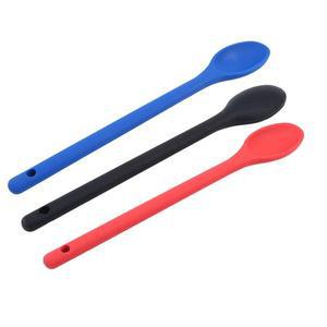 스패츌러 주걱 1PC 케이크 퍼티 믹싱 스푼 주방 실리콘 롱 핸들 조리기구